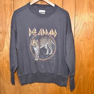 Abercrombie & Fitch Def Leppard Sweatshirt Women’s XS Gray See Photos